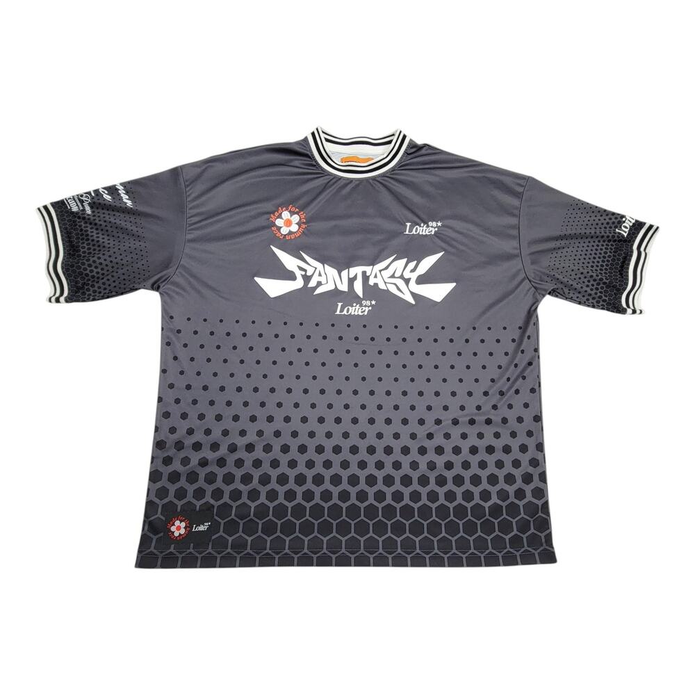 Loiter Fantasy 98 Jersey Mens Medium Grey Culture Kings Streetwear Soccer Top